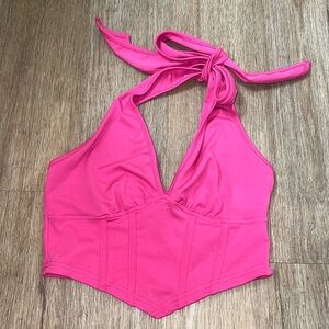 Pink Halter Top